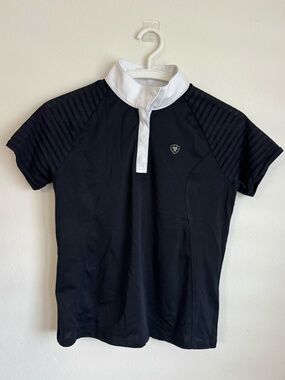Youth Ariat Aptos Vent Short Sleeve Equestrian Show Shirt : 047